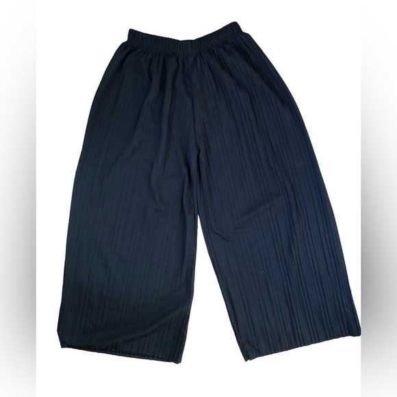 Boho Wide Leg Cropped Palazzo Pants Medium - Picture 2 of 4